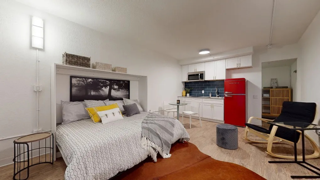 interior of studio apartment