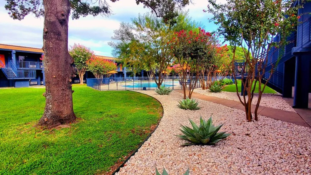 exterior of apartment pool