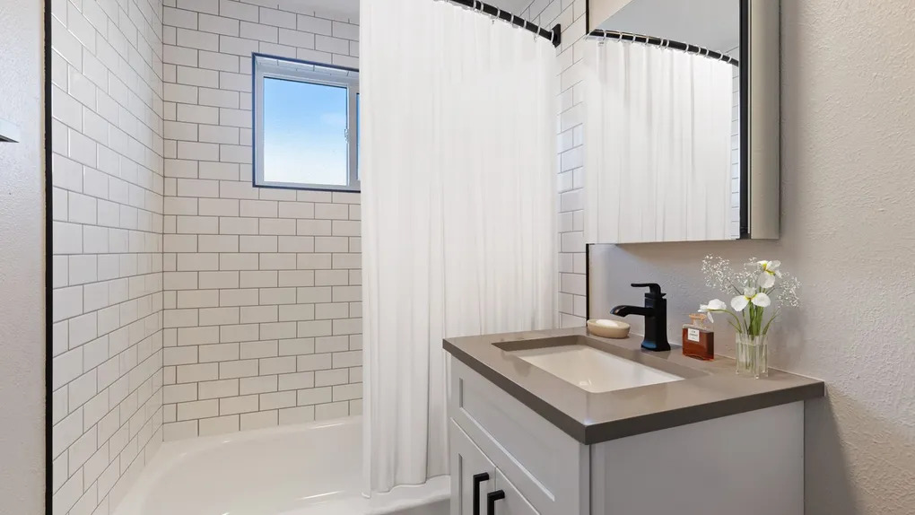 interior of apartment bathroom