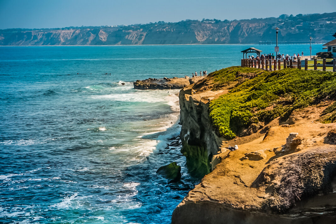 The scenic beachside of San Diego, CA.