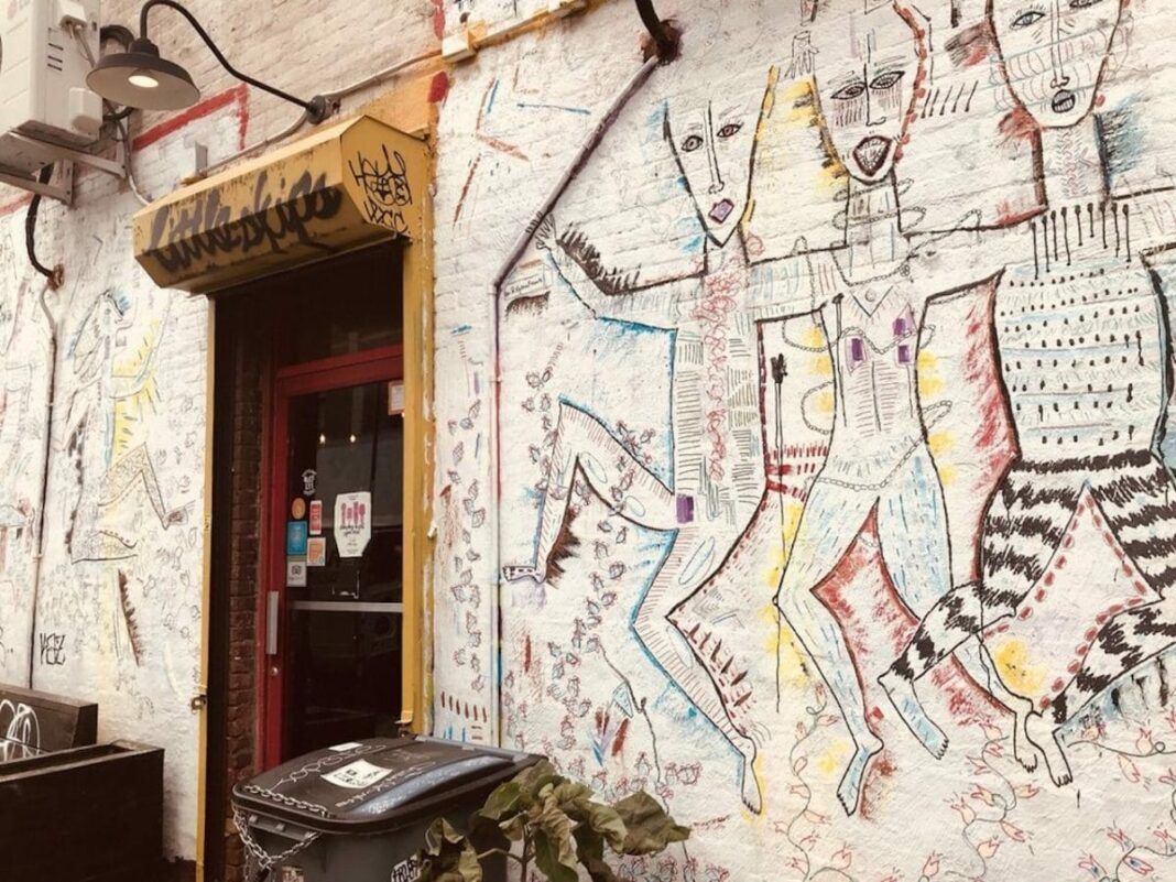 Outside of Little Skips building