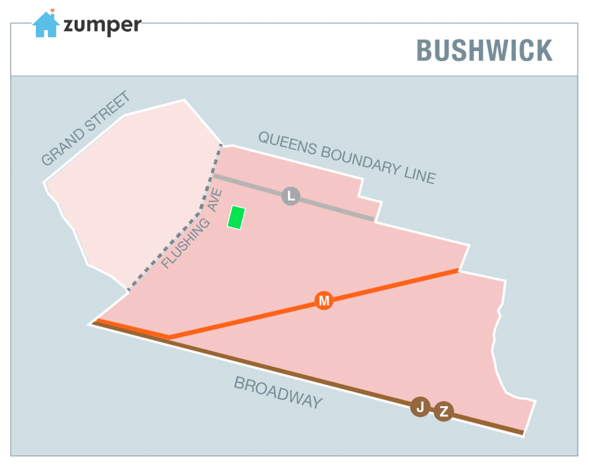 map of bushwick boundaries