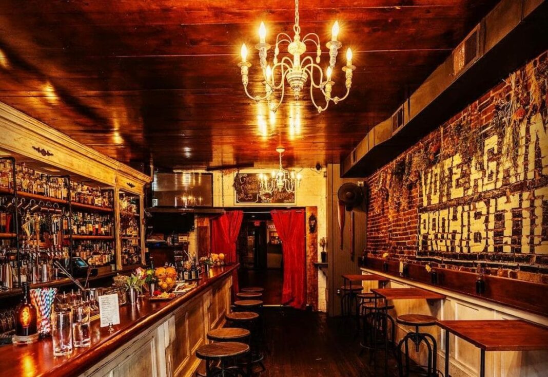 interior of rye speakeasy