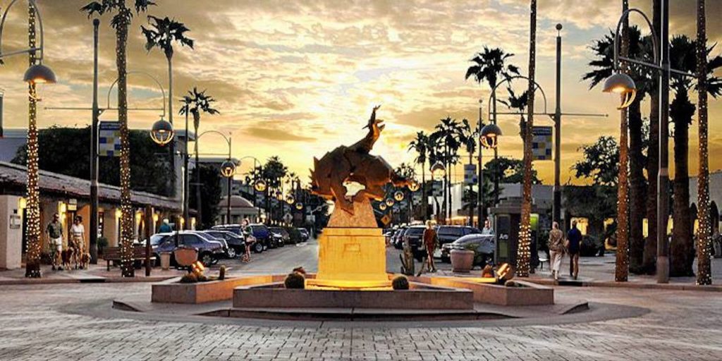 statue in old town scottsdale