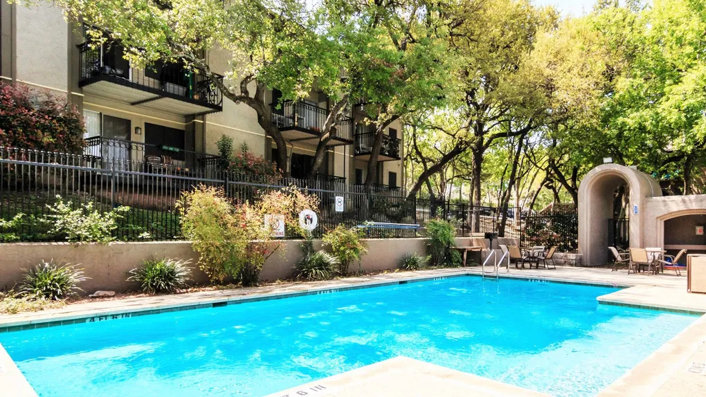 Exterior of courtyard pool