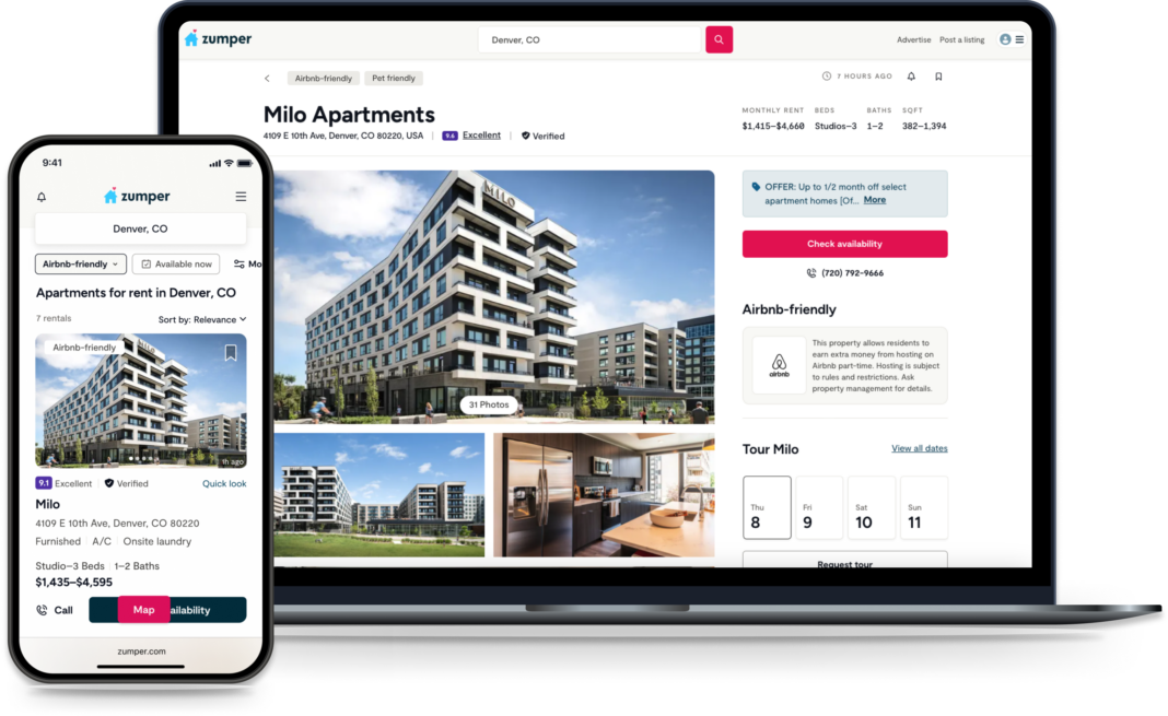 Zumper Partners with Airbnb to Market Airbnb-Friendly Apartments